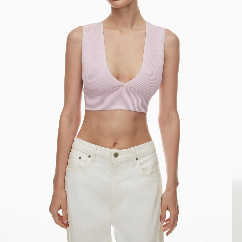 Babaton Carlotta Ribbed Knit Top